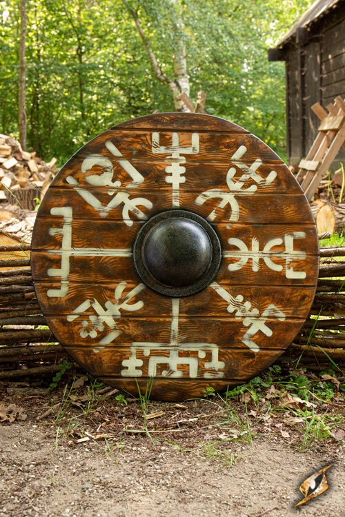 Scudo Iarla - Vegvisir - 70 cm o 80 cm Larp/Grv