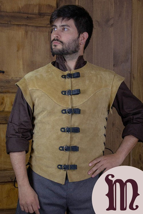 Farsetto corto Jules in pelle Larp/Grv