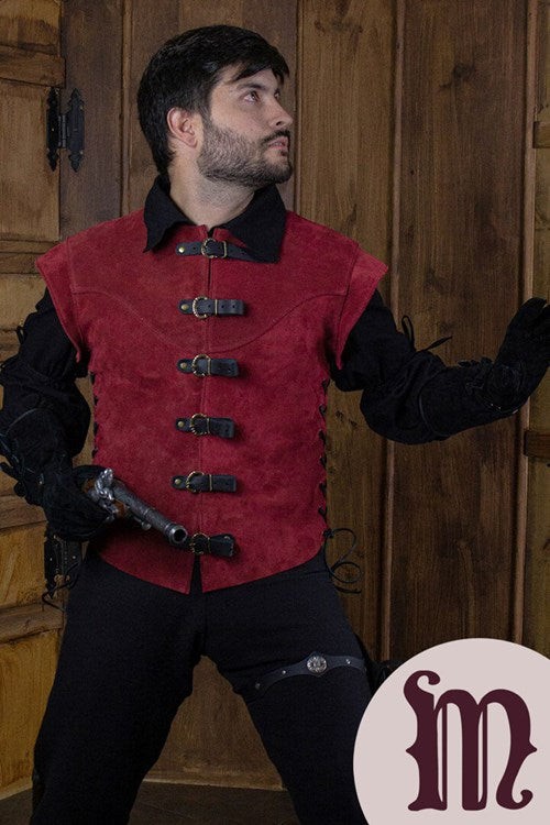 Farsetto corto Jules in pelle Larp/Grv