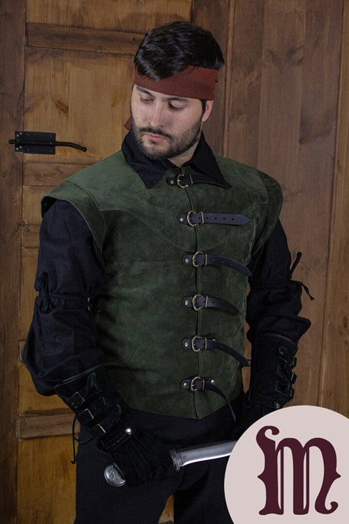 Farsetto corto Jules in pelle Larp/Grv