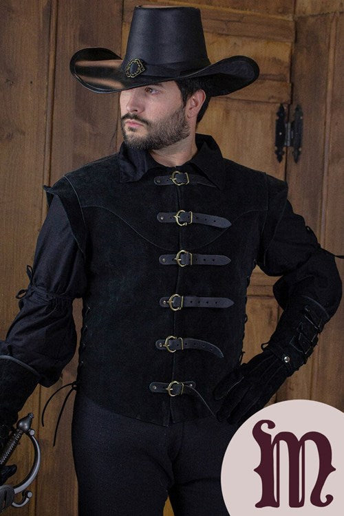Farsetto corto Jules in pelle Larp/Grv