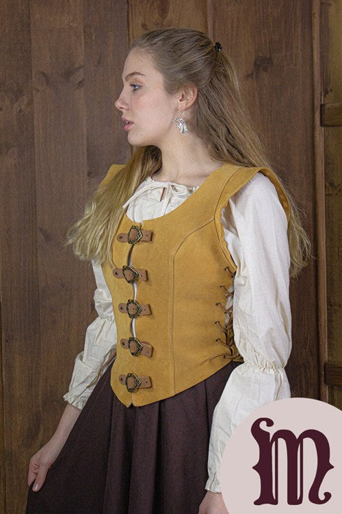 Smanicato corto Julienne in pelle Larp/Grv