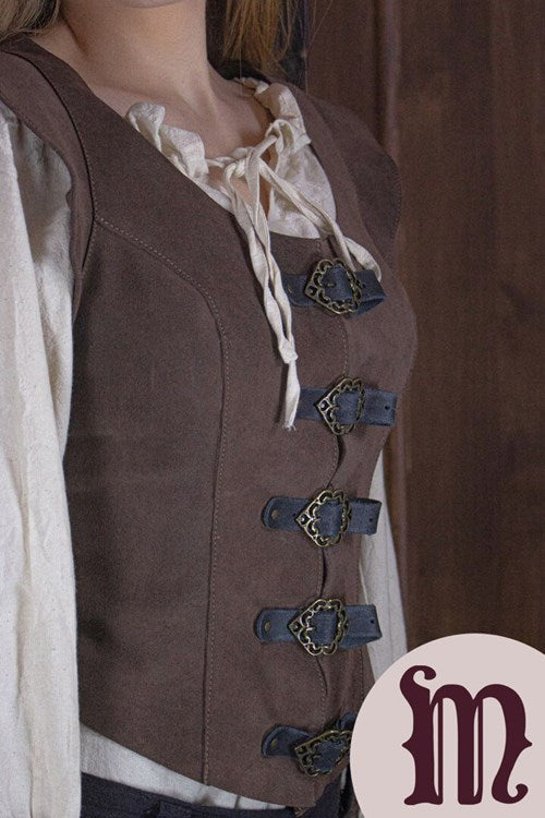 Smanicato corto Julienne in pelle Larp/Grv