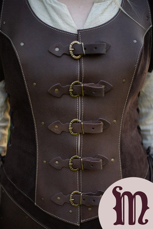 Armatura Keitharu in pelle e cuoio Larp/Grv
