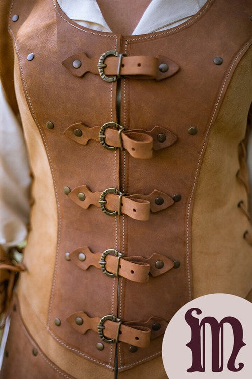 Armatura Keitharu in pelle e cuoio Larp/Grv