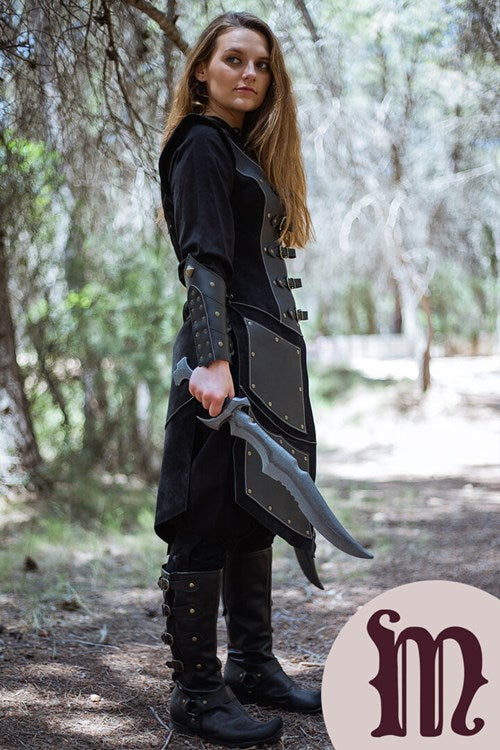 Armatura Keitharu in pelle e cuoio Larp/Grv