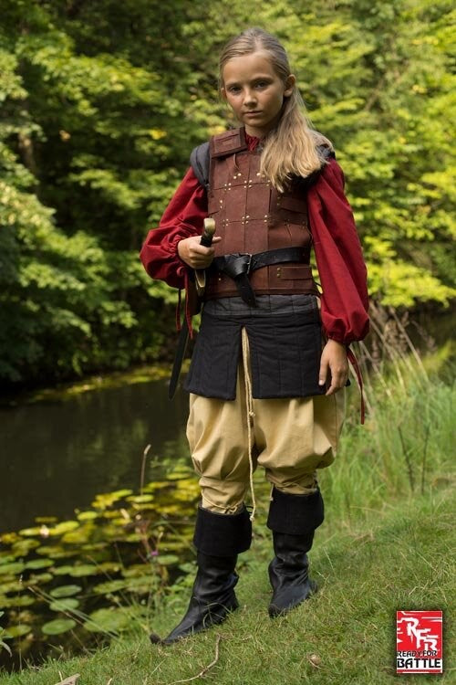 Pettorina RFB Fighter in cuoio Larp/Grv
