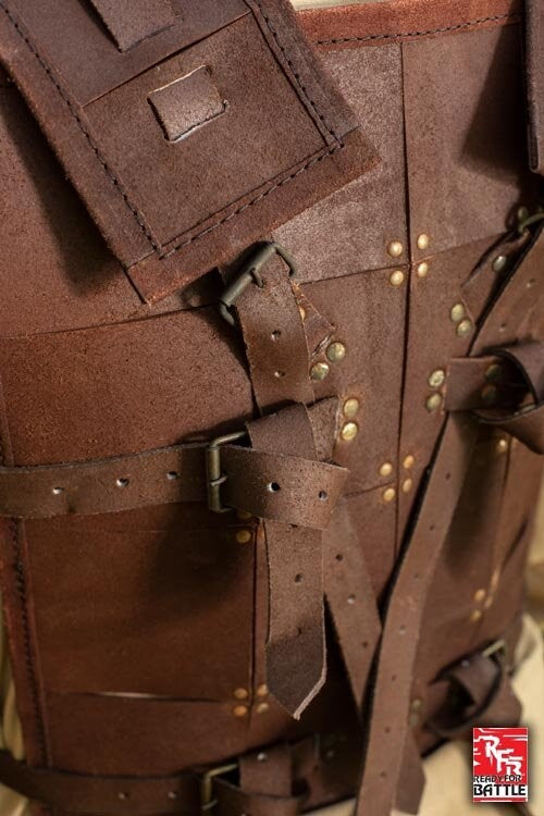 Pettorina RFB Fighter in cuoio Larp/Grv