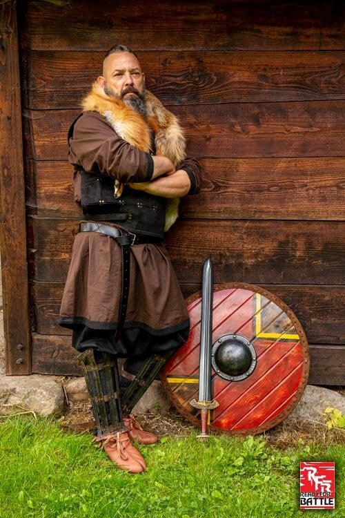 Pettorina RFB Fighter in cuoio Larp/Grv