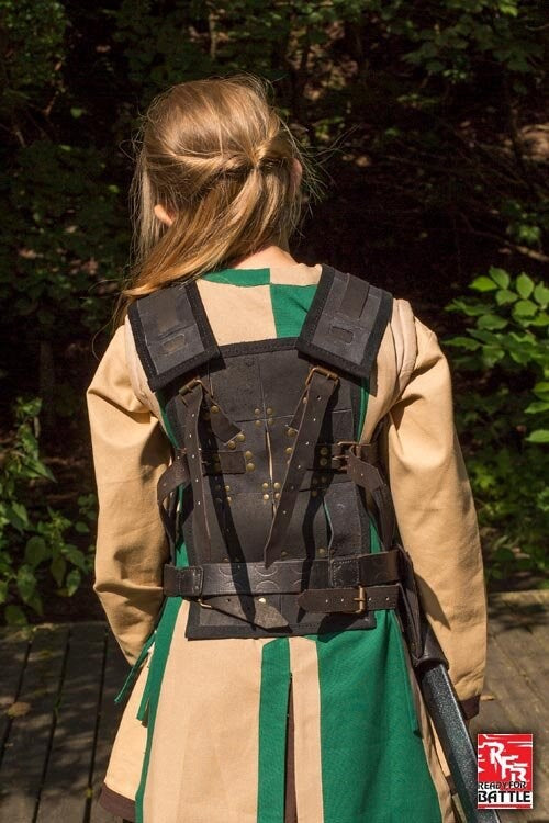 Pettorina RFB Fighter in cuoio Larp/Grv