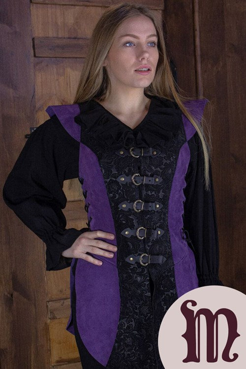 Smanicato Deluxe Ylenne in pelle Larp/Grv