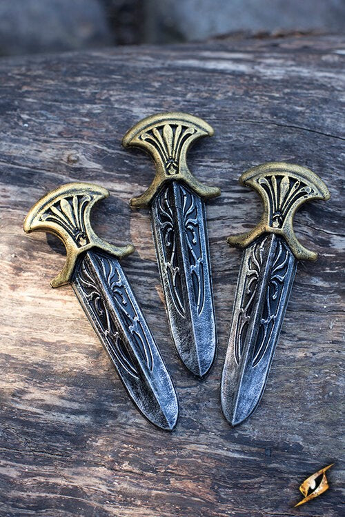 Assassin Inquisitor Knives - 13 cm - 3 pezzi Larp/Grv