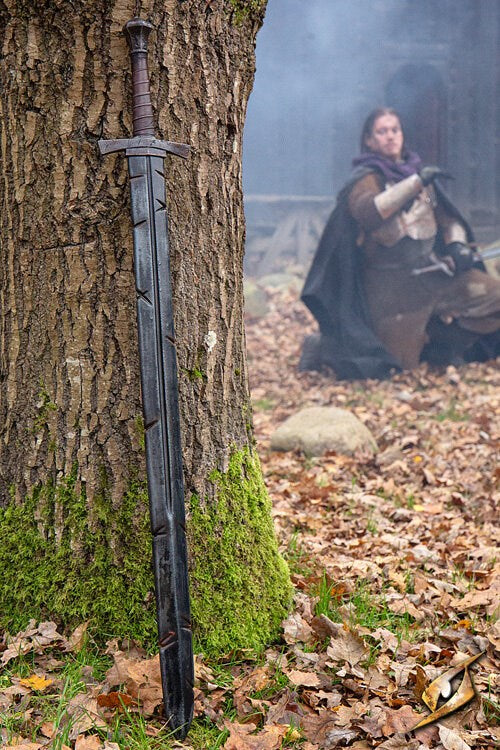 Battleworn Footman Sword - 118 cm Larp/Grv