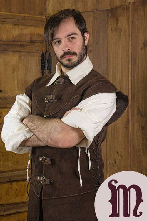 Farsetto lungo Jules in pelle Larp/Grv