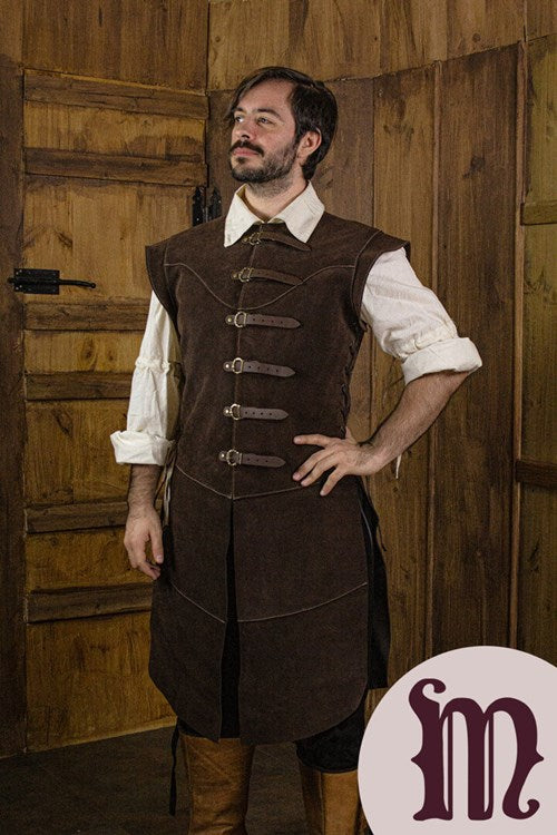 Farsetto lungo Jules in pelle Larp/Grv