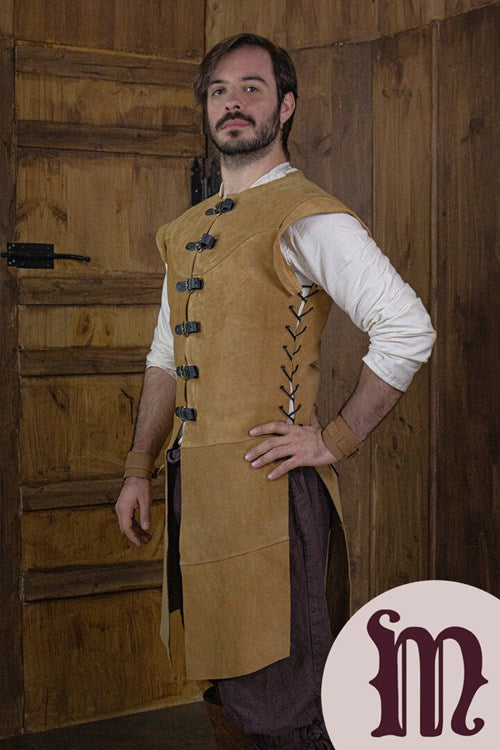 Farsetto lungo Jules in pelle Larp/Grv
