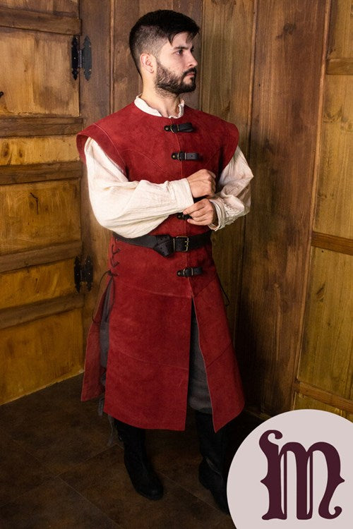 Farsetto lungo Jules in pelle Larp/Grv