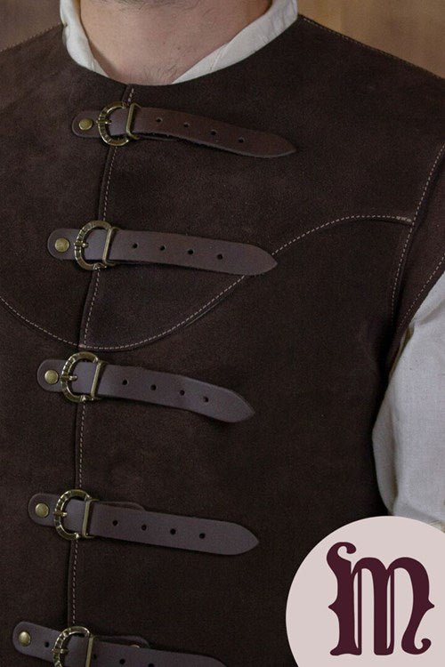 Farsetto corto Jules in pelle Larp/Grv