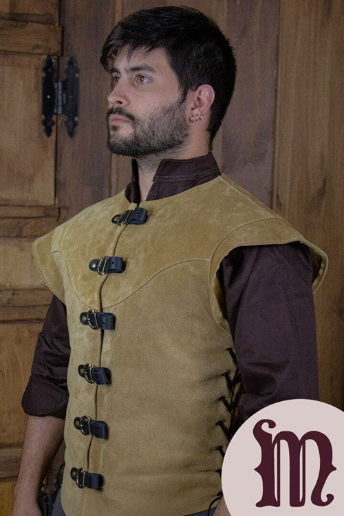 Farsetto corto Jules in pelle Larp/Grv