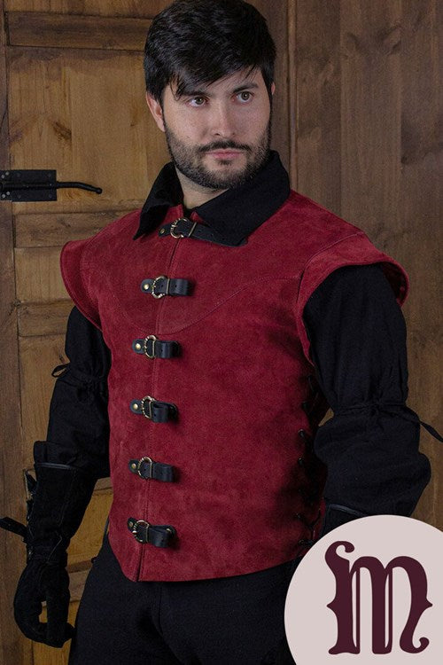 Farsetto corto Jules in pelle Larp/Grv