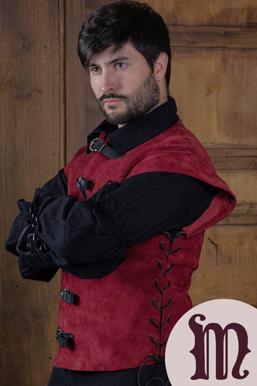 Farsetto corto Jules in pelle Larp/Grv