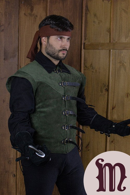 Farsetto corto Jules in pelle Larp/Grv