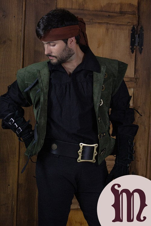 Farsetto corto Jules in pelle Larp/Grv