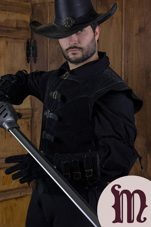 Farsetto corto Jules in pelle Larp/Grv