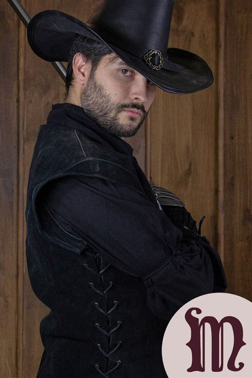 Farsetto corto Jules in pelle Larp/Grv