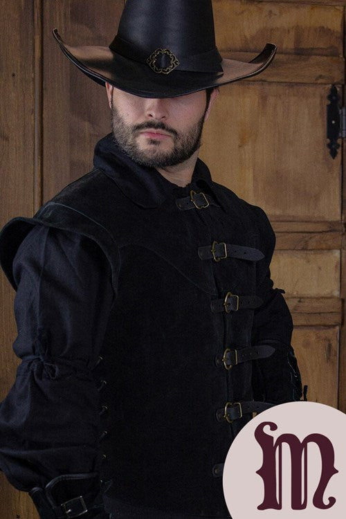 Farsetto corto Jules in pelle Larp/Grv
