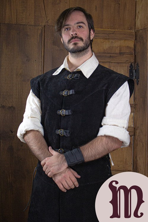 Farsetto lungo Jules in pelle Larp/Grv