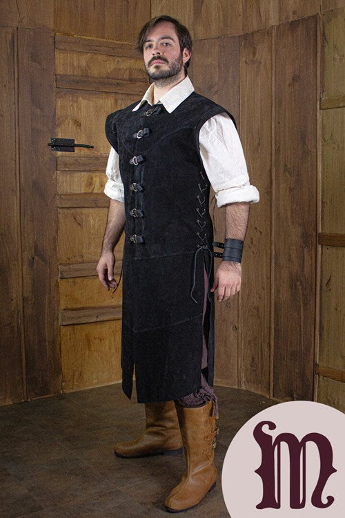Farsetto lungo Jules in pelle Larp/Grv
