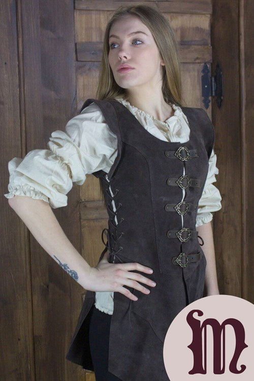Smanicato lungo Julienne in pelle Larp/Grv