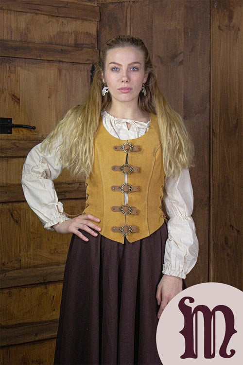 Smanicato corto Julienne in pelle Larp/Grv