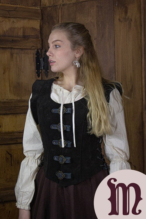 Smanicato corto Julienne in pelle Larp/Grv