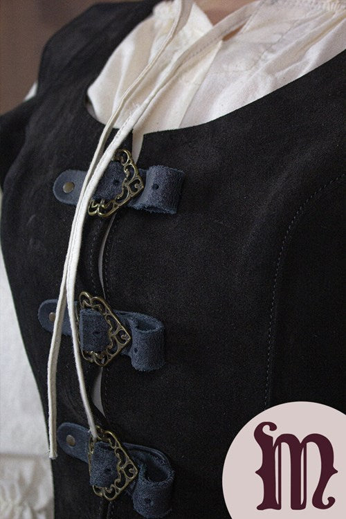 Smanicato corto Julienne in pelle Larp/Grv