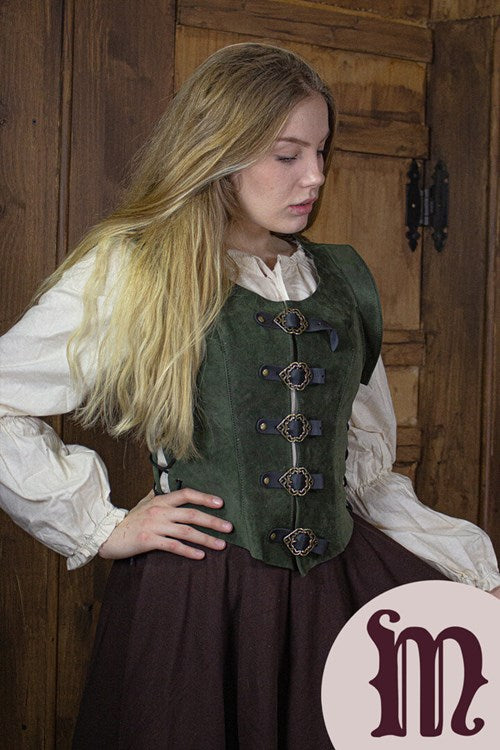 Smanicato corto Julienne in pelle Larp/Grv