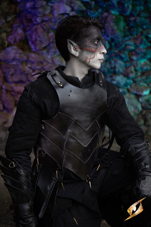 Pettorina Shadow, cuoio Larp/Grv