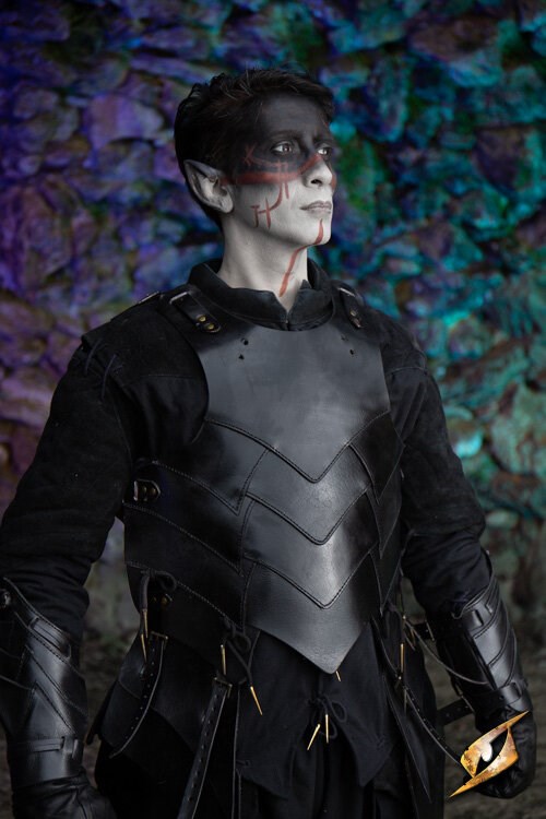 Pettorina Shadow, cuoio Larp/Grv