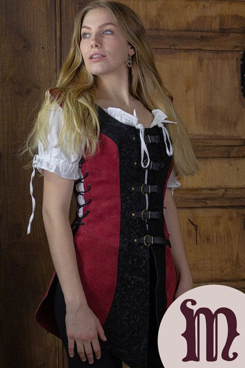 Smanicato Deluxe Ylenne in pelle Larp/Grv
