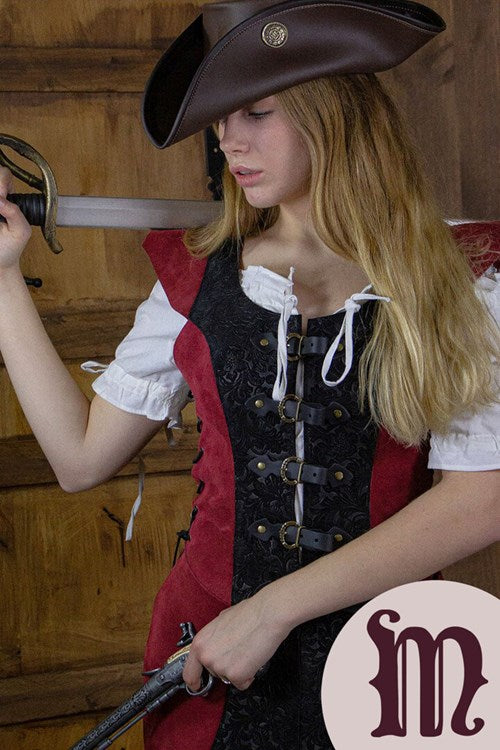 Smanicato Deluxe Ylenne in pelle Larp/Grv