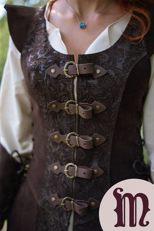 Smanicato Deluxe Ylenne in pelle Larp/Grv