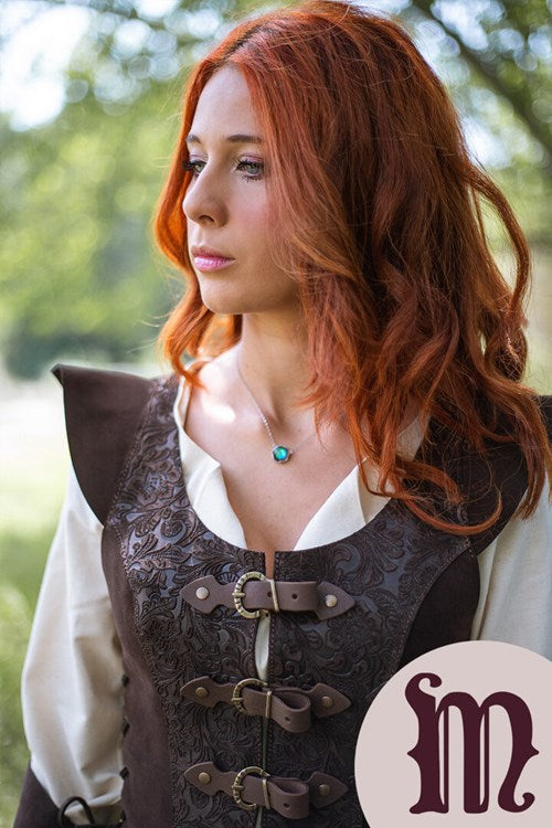 Smanicato Deluxe Ylenne in pelle Larp/Grv