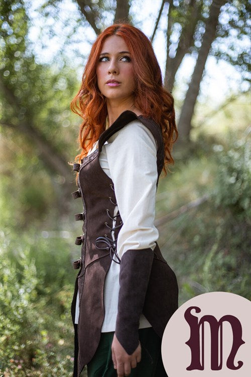 Smanicato Deluxe Ylenne in pelle Larp/Grv