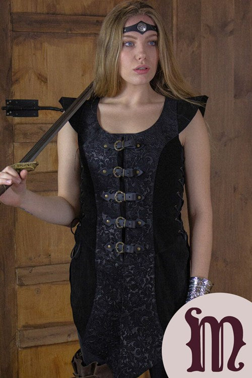 Smanicato Deluxe Ylenne in pelle Larp/Grv