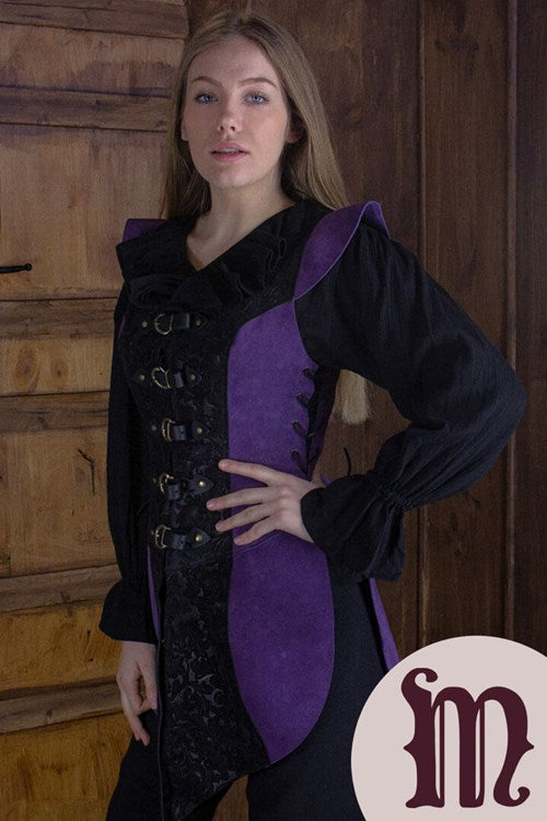 Smanicato Deluxe Ylenne in pelle Larp/Grv