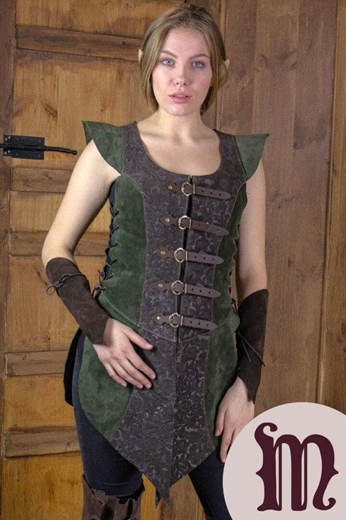 Smanicato Deluxe Ylenne in pelle Larp/Grv